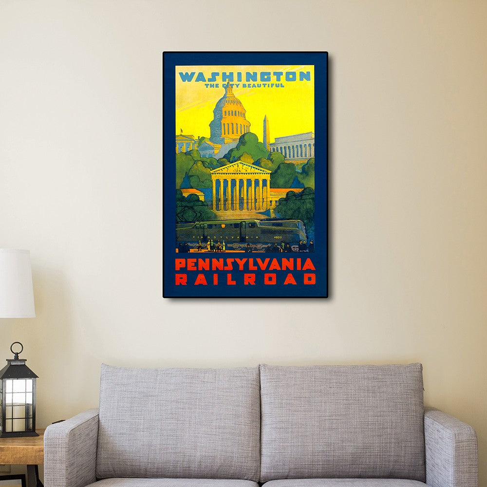 Washington Dc Vintage Travel Unframed Print Wall Art-4