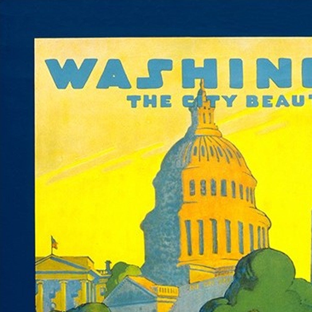 Washington Dc Vintage Travel Unframed Print Wall Art-2