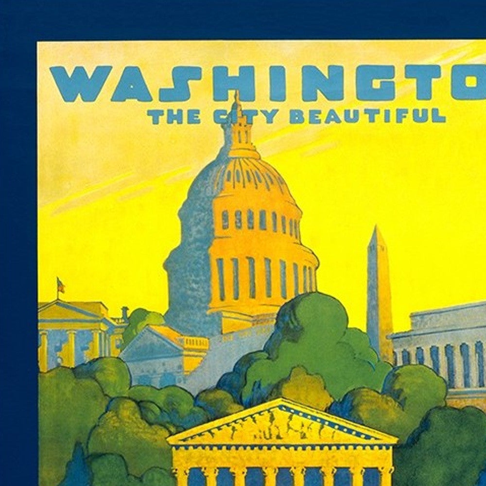 Washington Dc Vintage Travel Unframed Print Wall Art-3