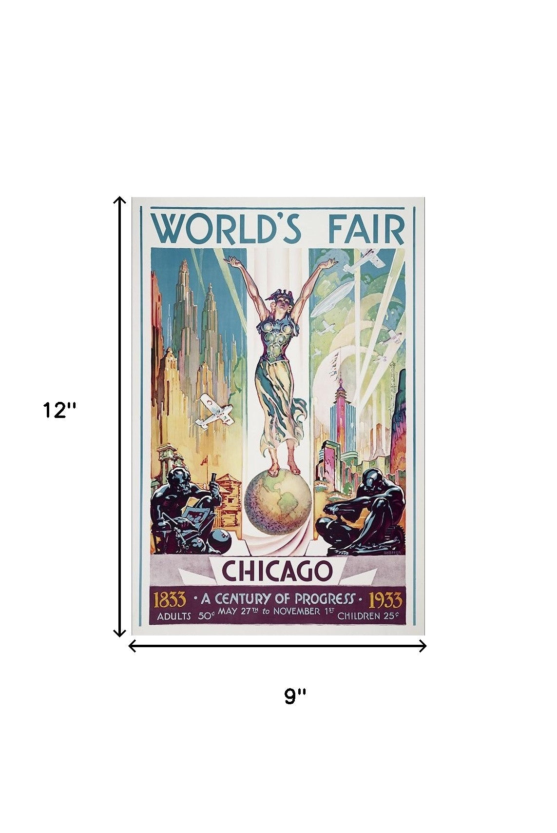 New York 1939 World's Fair Vintage Travel Unframed Print Wall Art-7