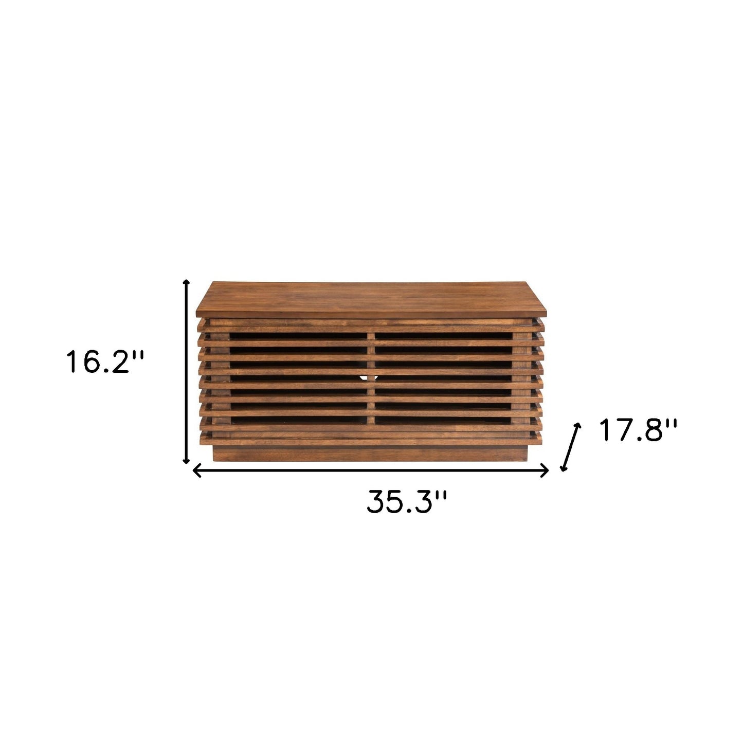 35" Brown Enclosed Storage Entertainment Center-8