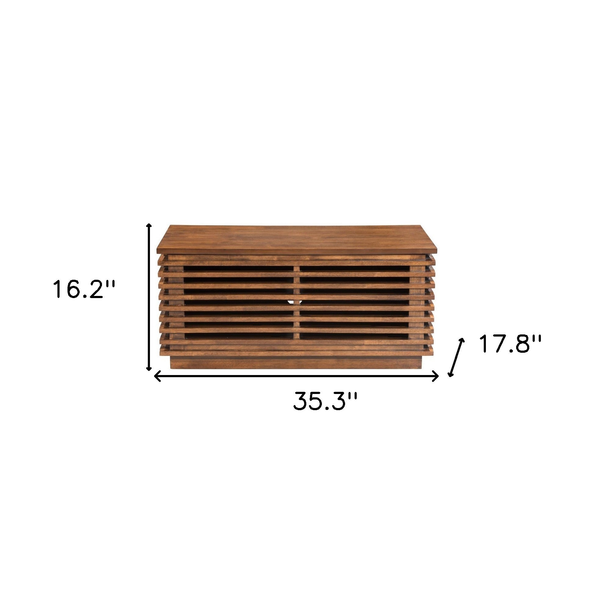 35" Brown Enclosed Storage Entertainment Center-8