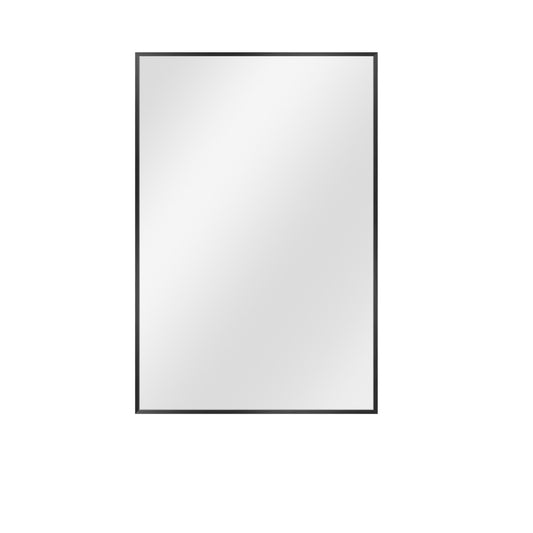 36" Black Metal Framed Accent Mirror-1