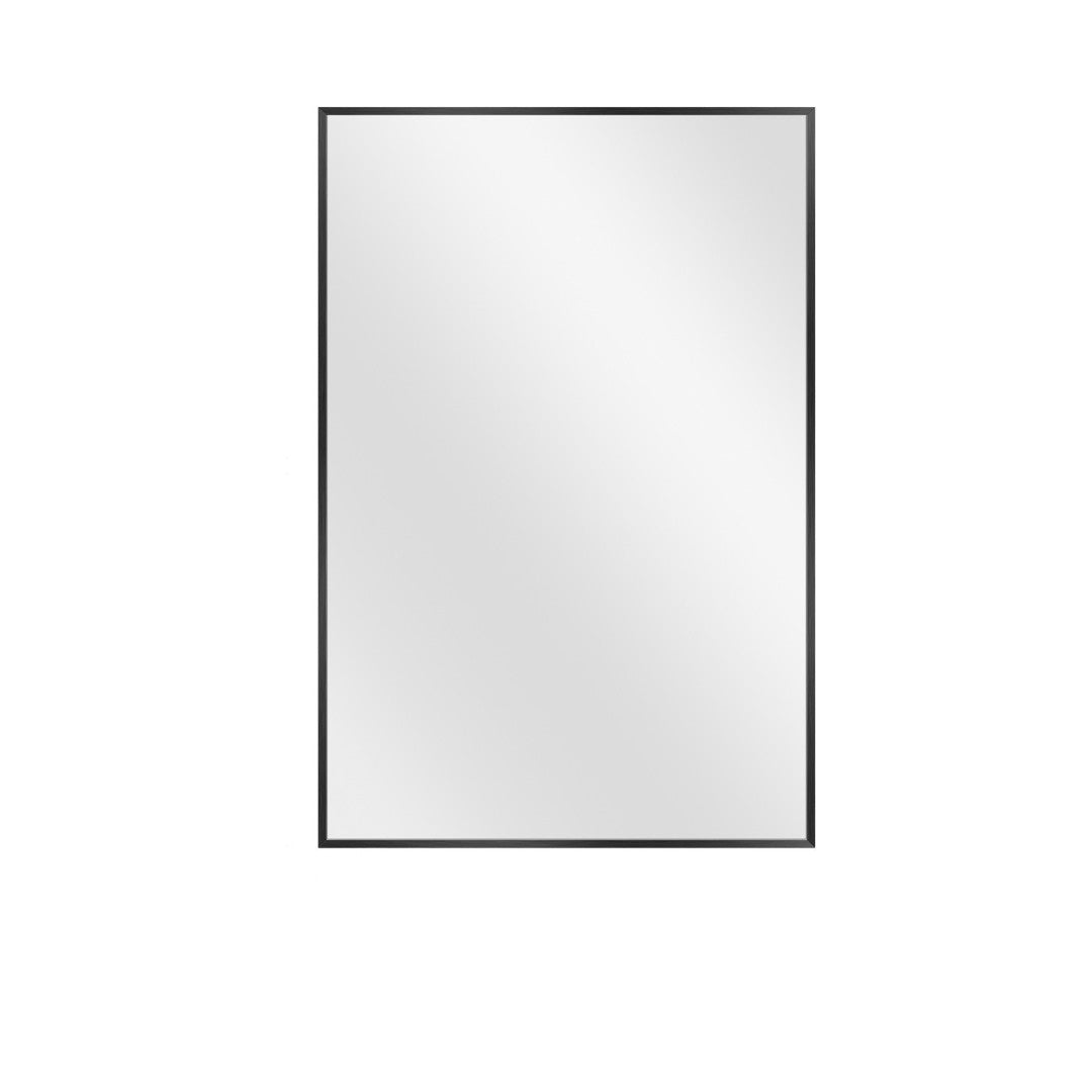36" Black Metal Framed Accent Mirror-3