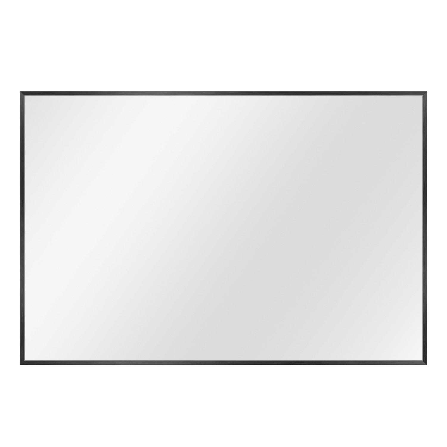 36" Black Metal Framed Accent Mirror-2