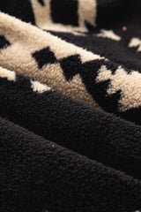 Western Aztec Fleece Half Zip Sweatshirt
