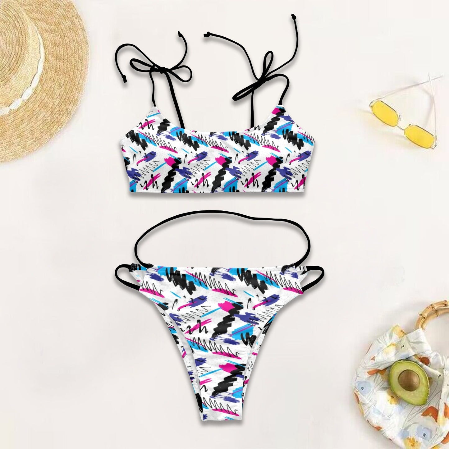 Women's String Low Waist Bikini Set