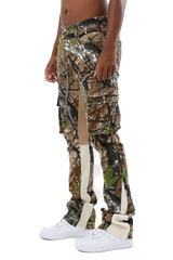 AR699-5 CAMOUFLAGE/WHITE STACKED JEANS