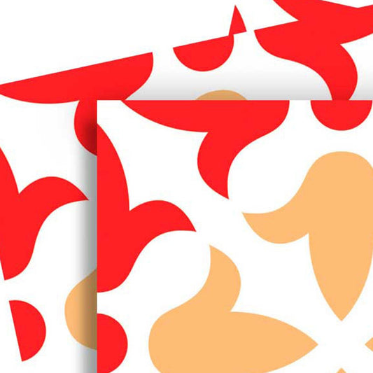 8" X 8" Roja Hola  Removable Peel and Stick Tiles-1