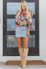 Verakina Flare Sleeve Tied Blouse