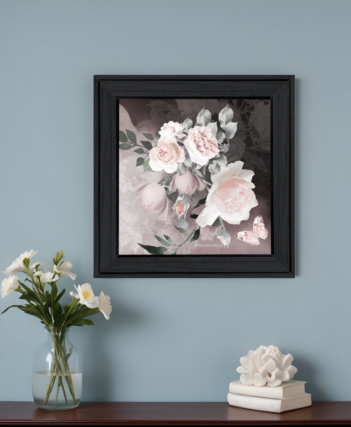 Noir Roses IV 4 Black Framed Print Wall Art-0