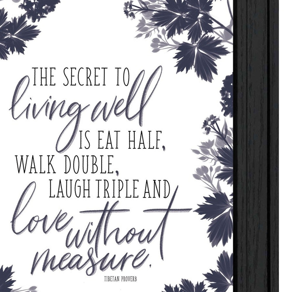 Set Of Two The Secret Beauty Black Framed Print Wall Art-2