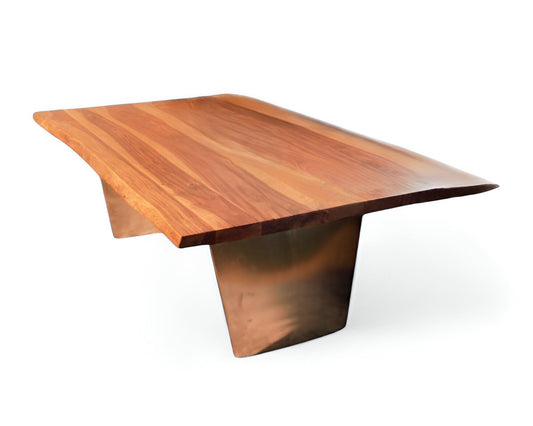 31" Natural Solid Wood Coffee Table-1