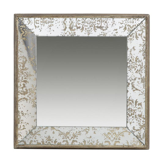 15" Square Vintage Style Wall Mounted Accent Mirror-1