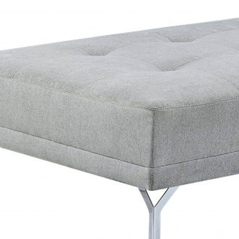 74" Gray Velvet Sofa And Toss Pillow With Black Legs-2