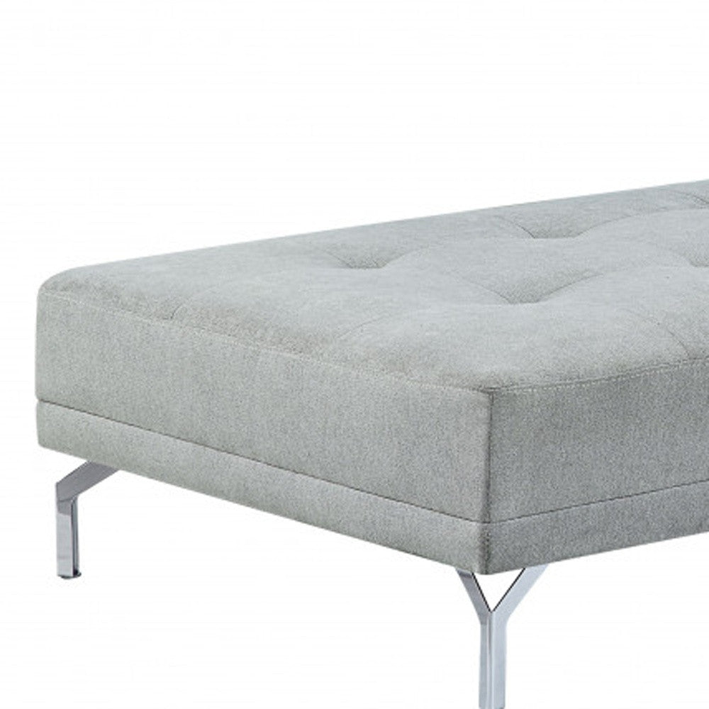 74" Gray Velvet Sofa And Toss Pillow With Black Legs-3