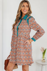 Alia Floral Contrast Collared Shirt