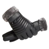 Men's Fleece-lined Thick Windproof Gloves