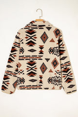 Western Aztec Fleece Half Zip Sweatshirt