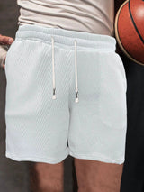 Men's Drawstring Loose Brushed Skin-friendly Casual Sports Shorts