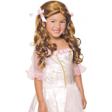 Kids Brown Gracious Princess Wig