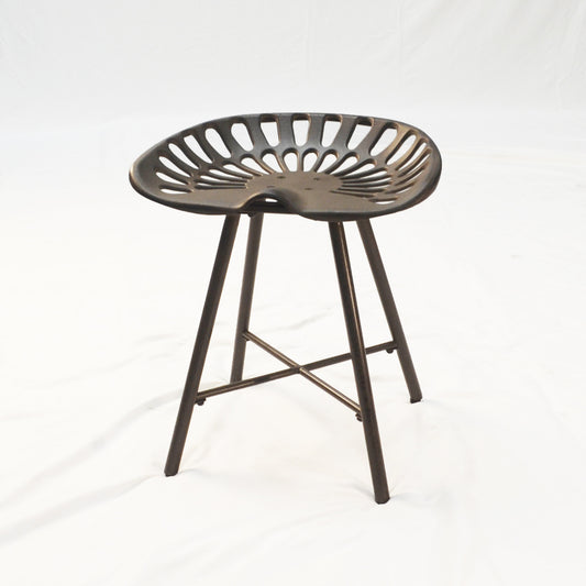 18" Copper Iron Backless Bar Chair-0