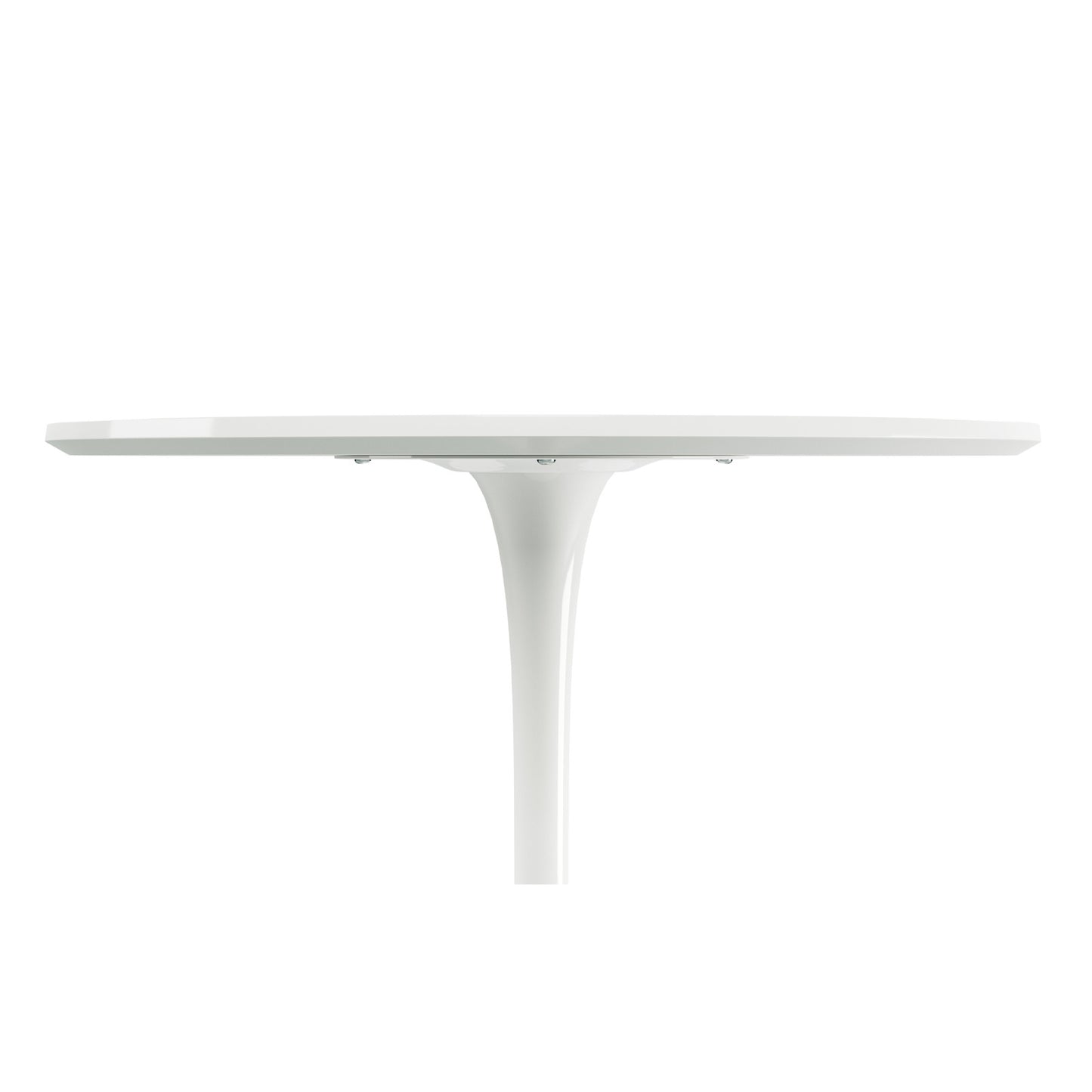 32" White Metal Dining Table-2