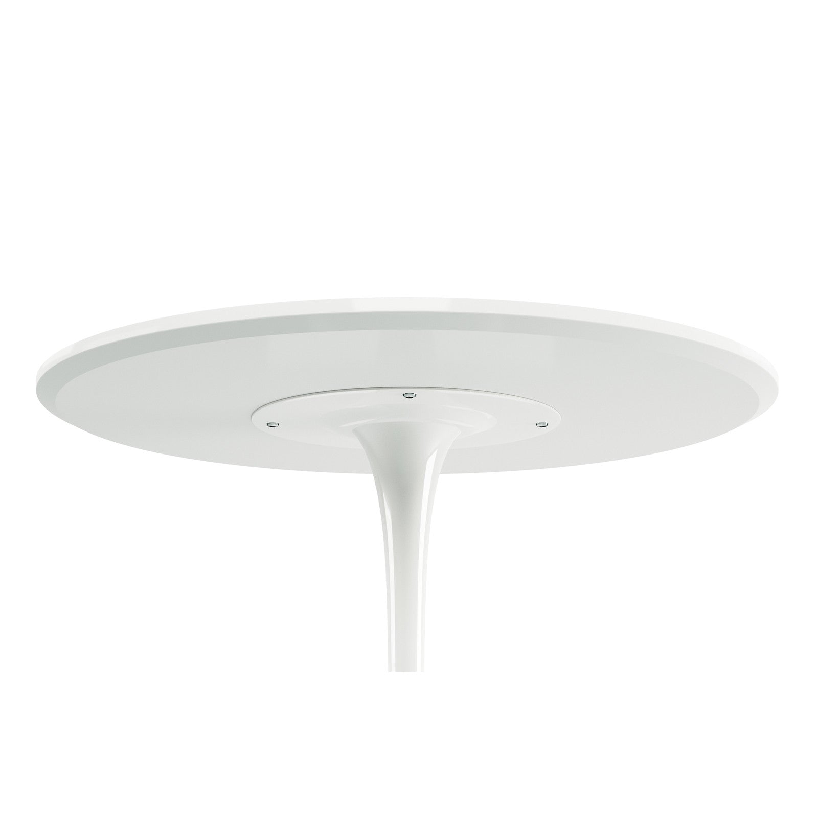 32" White Metal Dining Table-3