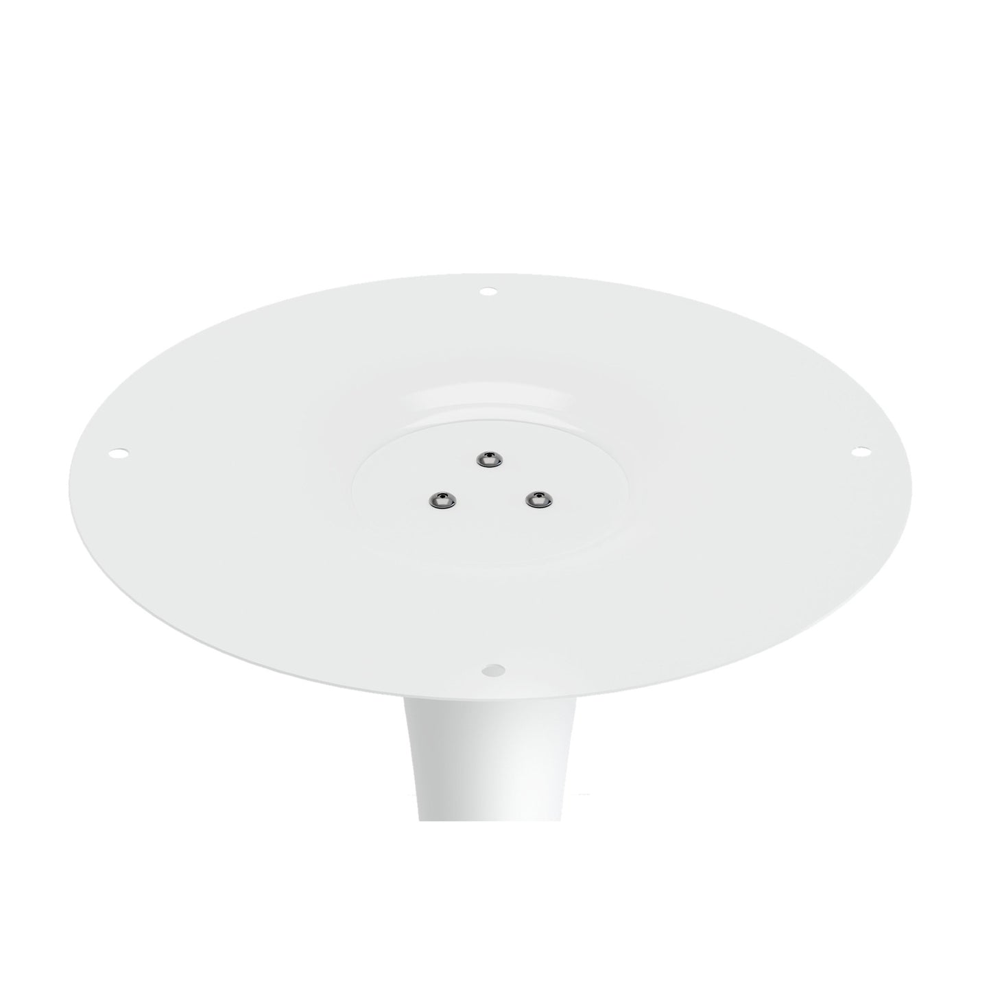 32" White Metal Dining Table-4