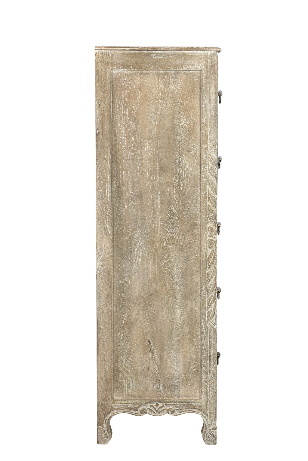 35" Gray Solid Wood Six Drawer Chest-3