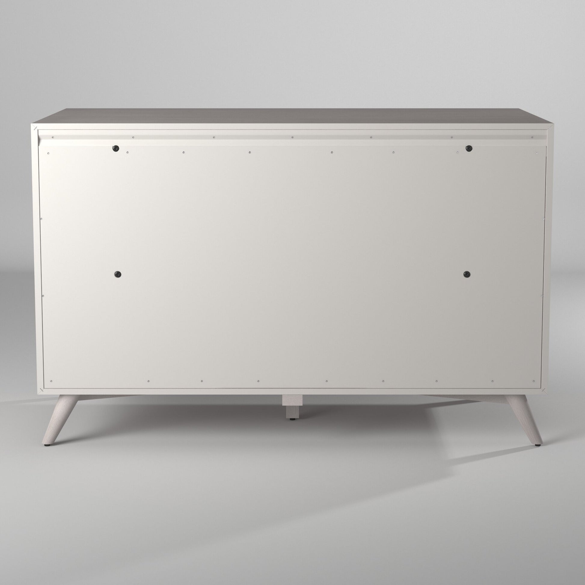 59" Gray Solid Wood Seven Drawer Double Dresser-5