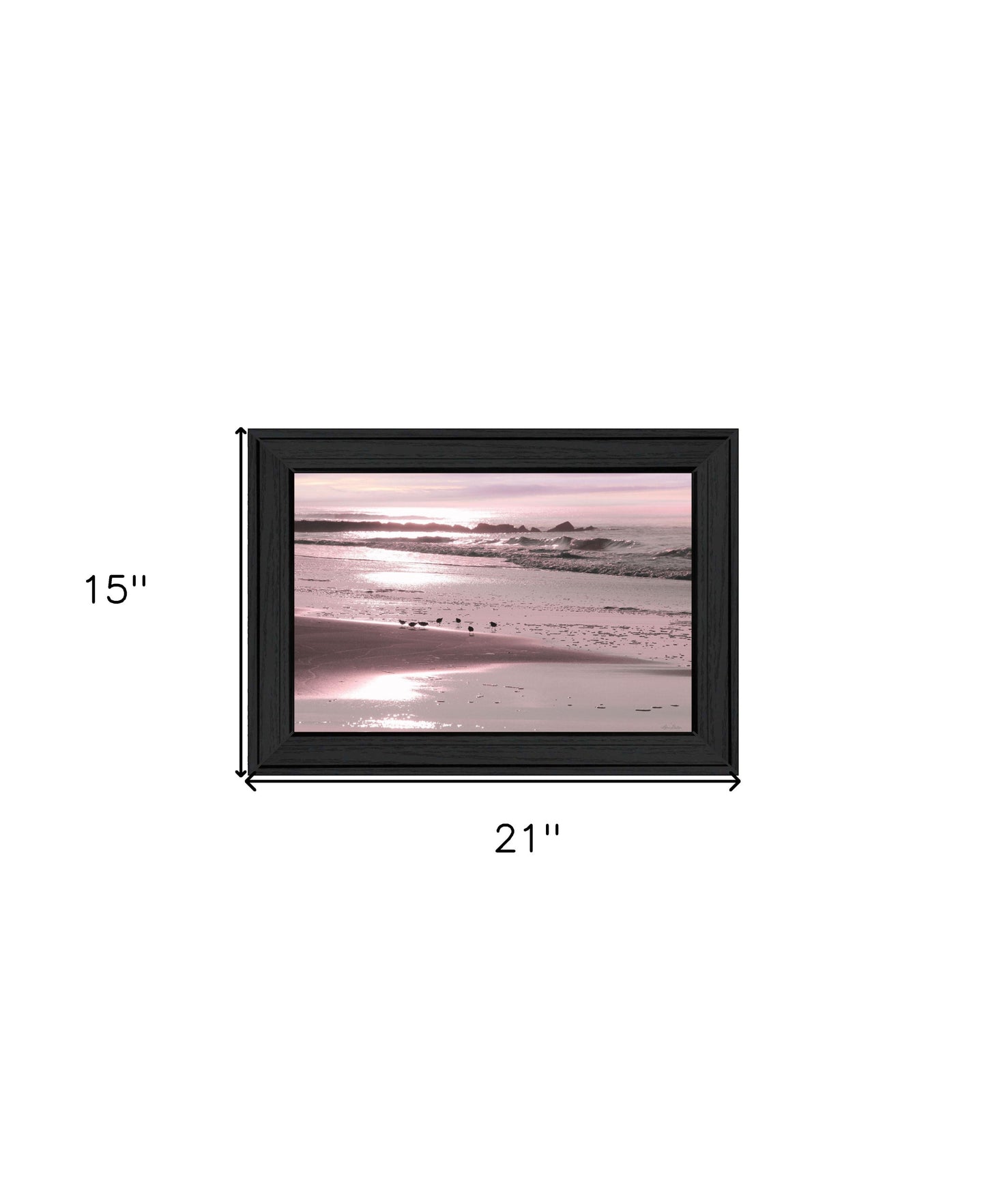 Breakfast On The Beach Black Framed Print Wall Art-4