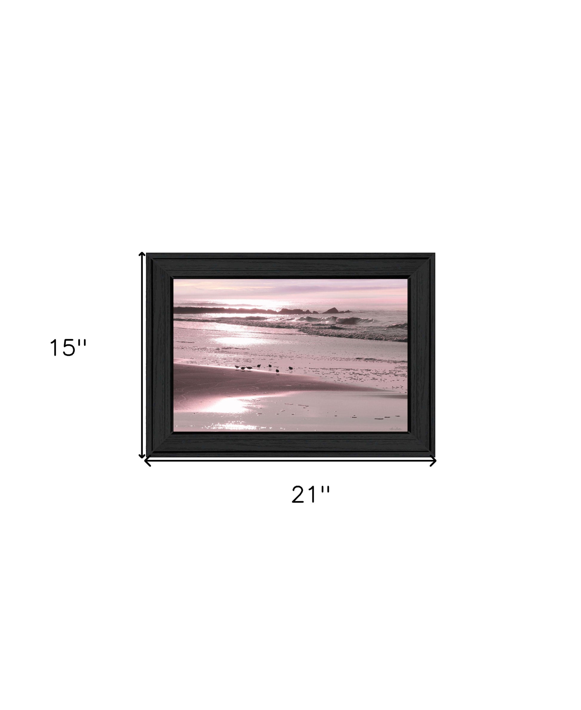 Breakfast On The Beach Black Framed Print Wall Art-4