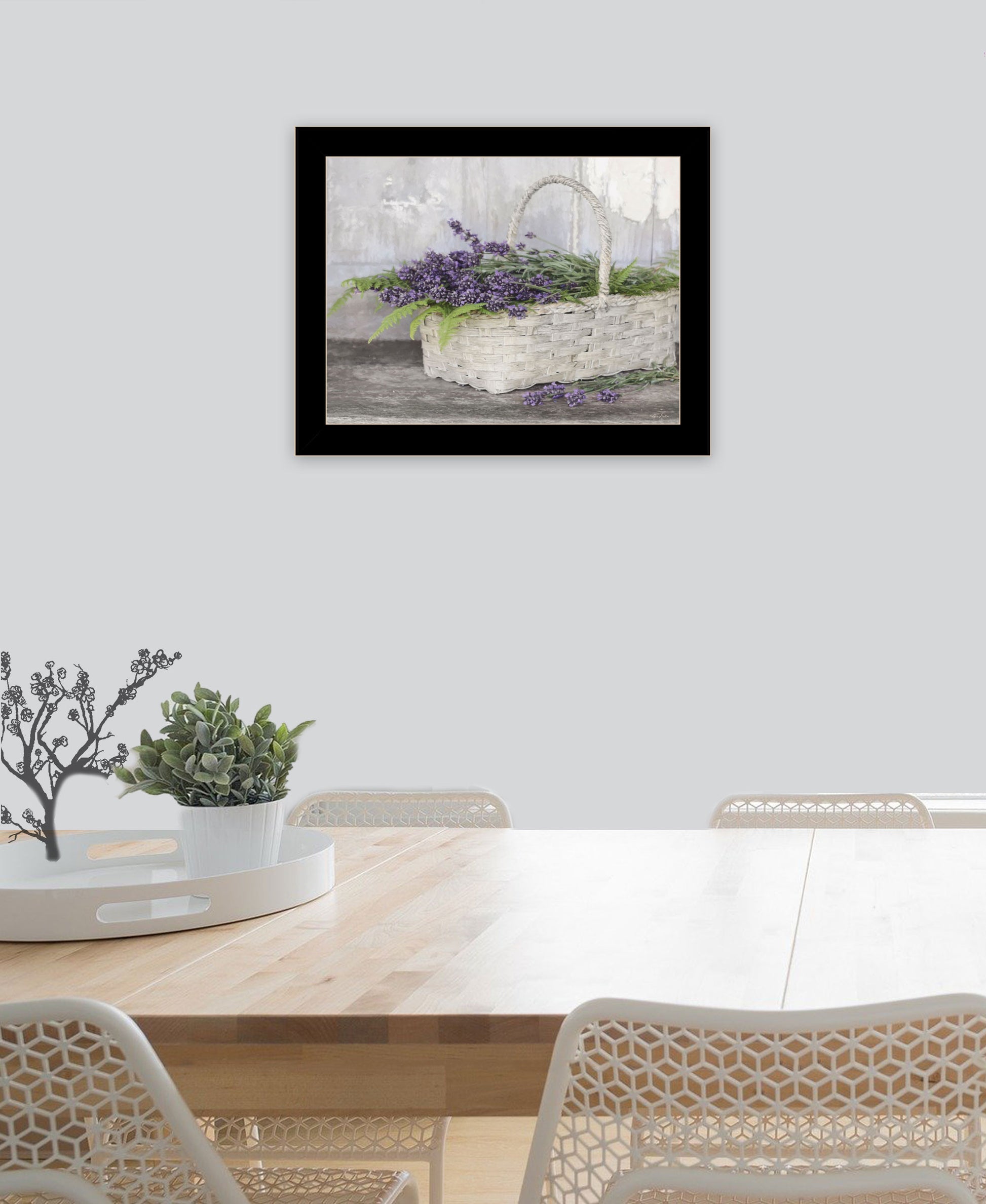 My Lavender Black Framed Print Wall Art-3