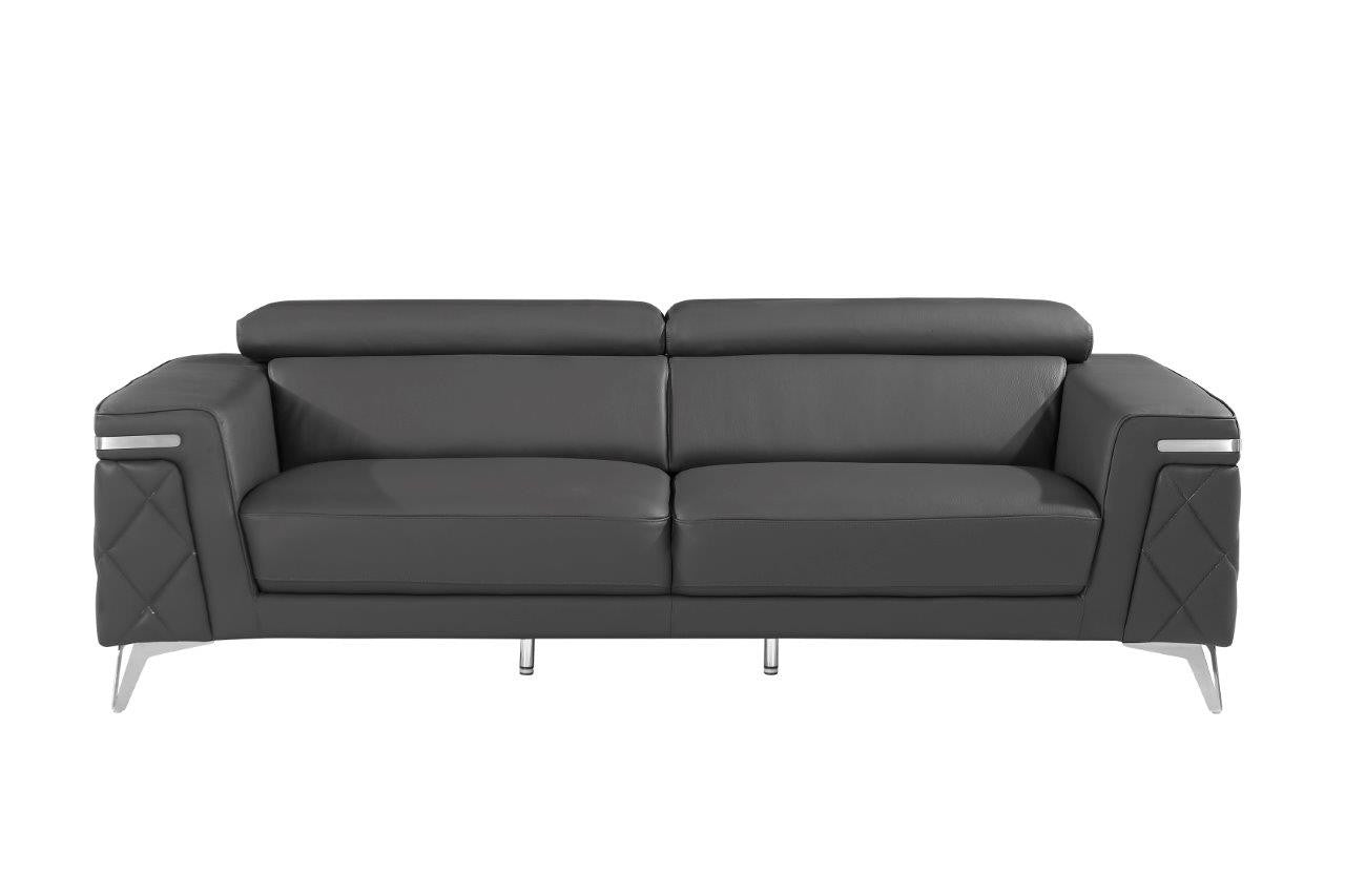 Two Piece Gray Four Person Seating Set-3
