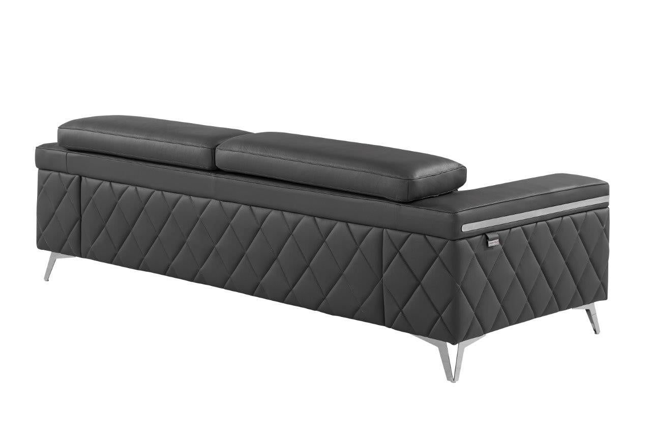 Two Piece Gray Four Person Seating Set-4