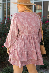 Miracle Surplice Tiered Ruffled PLUS Dress