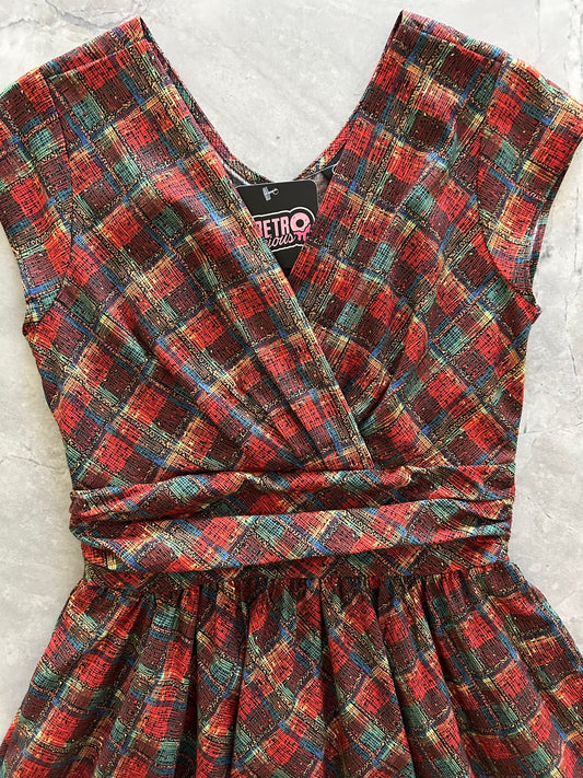 Red Plaid Greta Dress