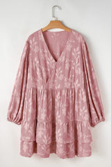 Miracle Surplice Tiered Ruffled PLUS Dress