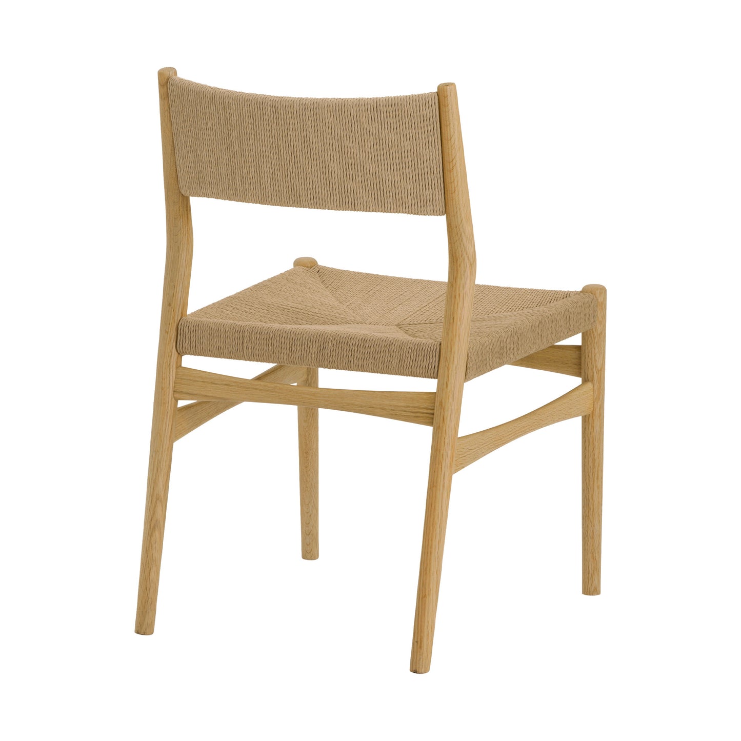 Five Piece Oak Oval Dining Set with Four Chairs-2
