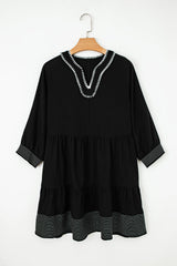 Patara Sleeve Tiered Mini Dress