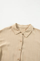 Scarlet Sleeve Tiered Pleated Shirt