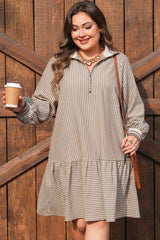 Noor Sleeve Ruffled Mini PLUS Dress