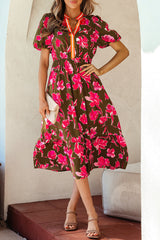 Renata Ruffle Hem Maxi Dress