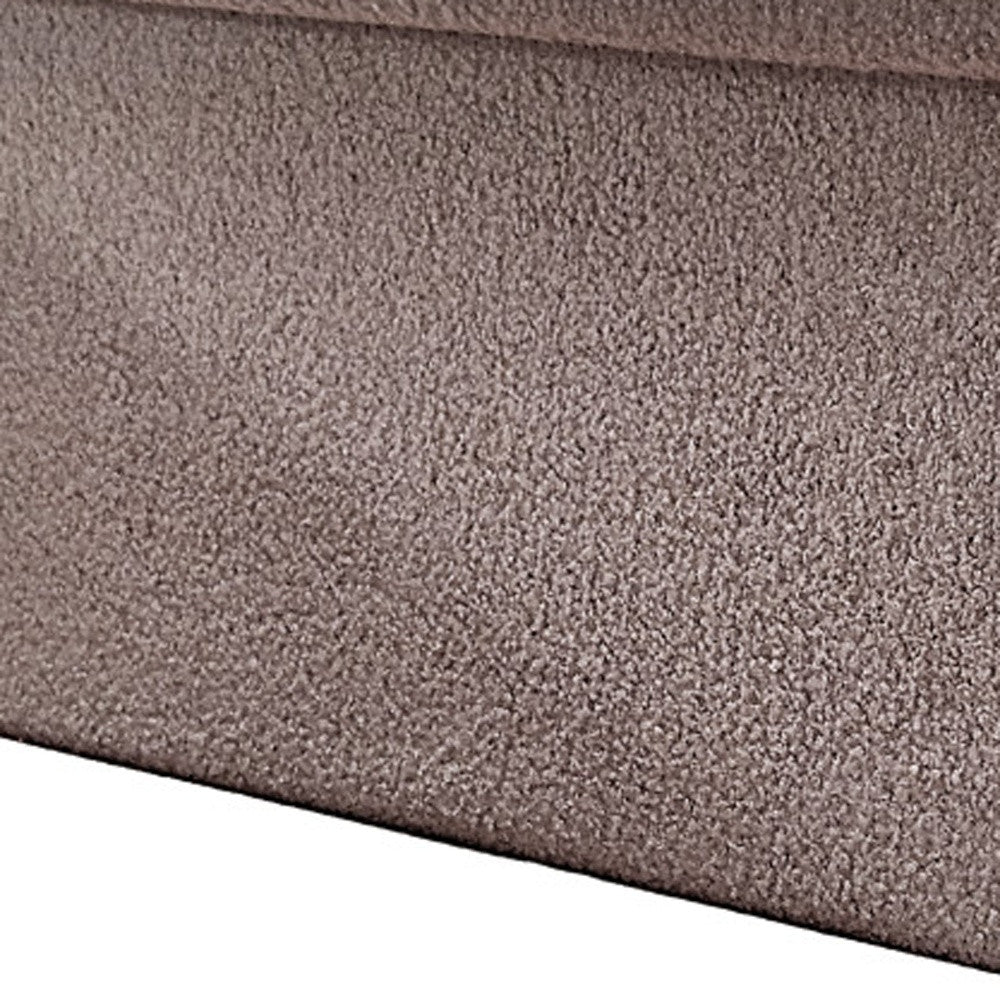 30" Taupe Boucle Storage Ottoman-5