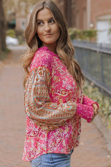 Adalee Printed Puff Sleeve Shirt