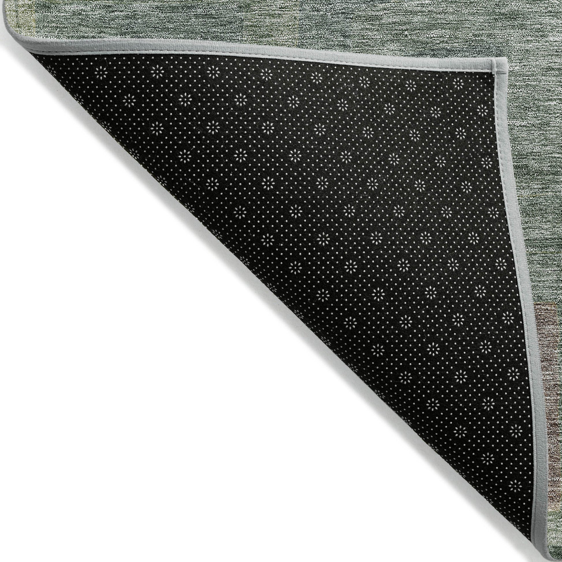 3' X 5' Sage And Gray Geometric Washable Indoor Outdoor Area Rug-2