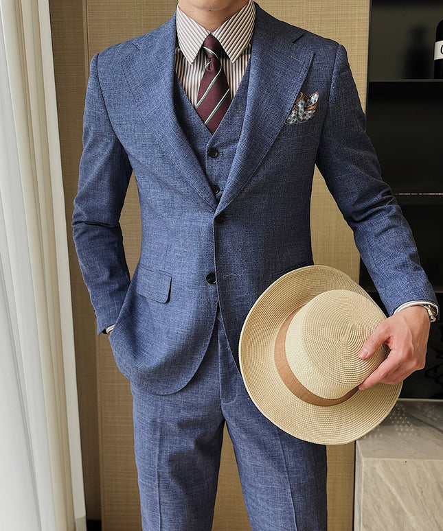 Professional Casual Men's Three-piece Suit Jacket