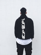 YEH3 黑色日系驱魔连帽衫