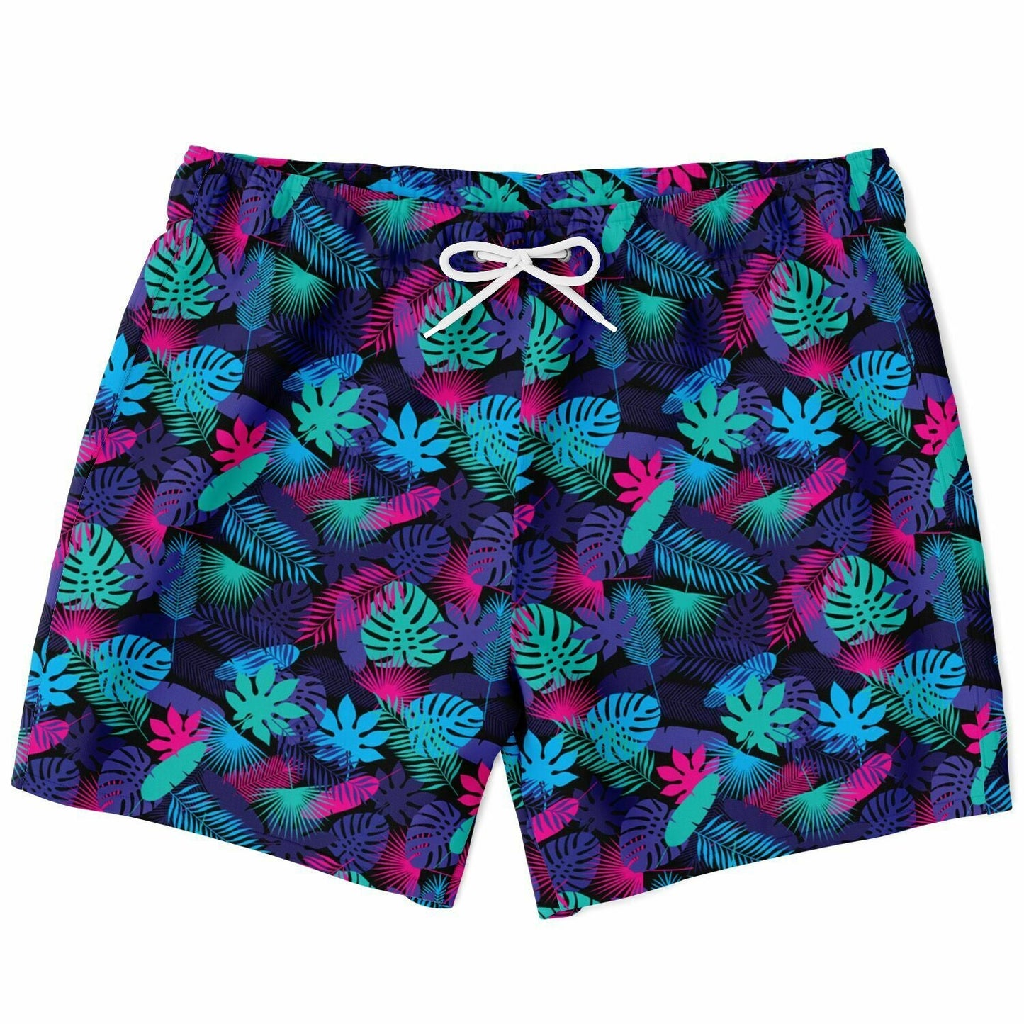 Rad Palm Neon Jungle Men's Swim Trunks